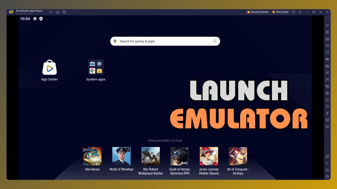 Launch Emulator
