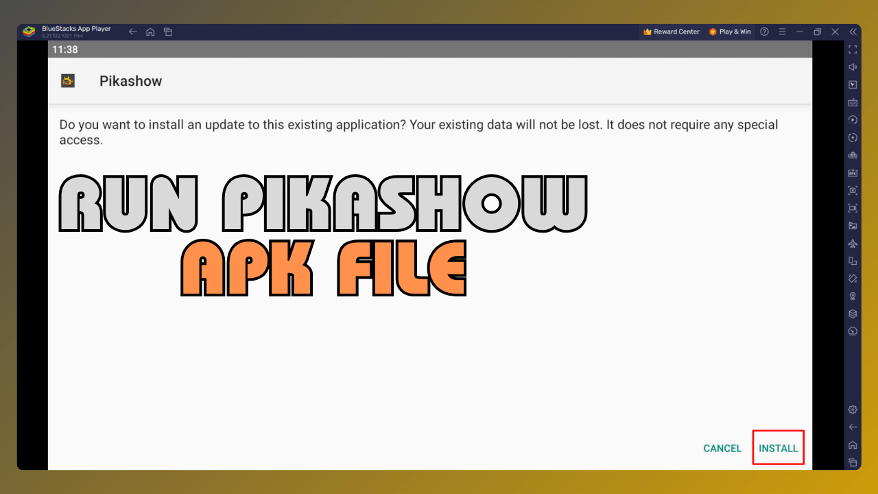 Run the APK File of PikaShow MOD