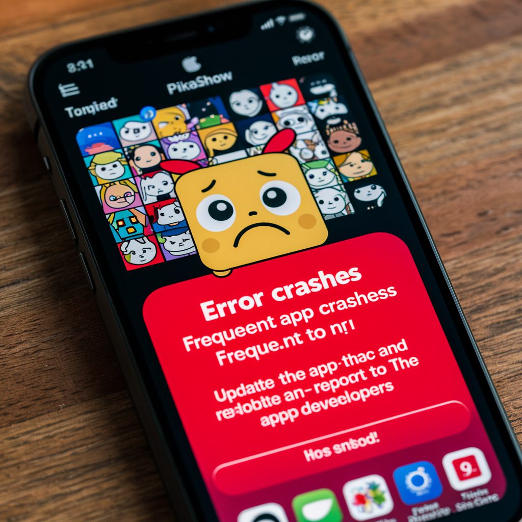 Frequent App Crashes in PikaShow
