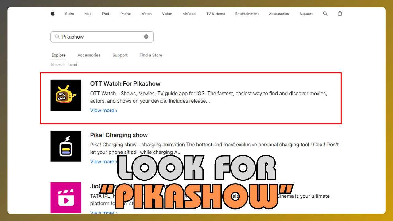 Look for Pikashow