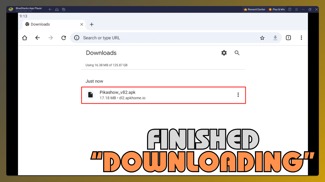 Finished Downloading