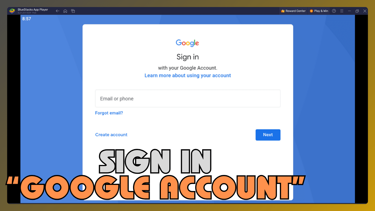 Sign in Google Acount