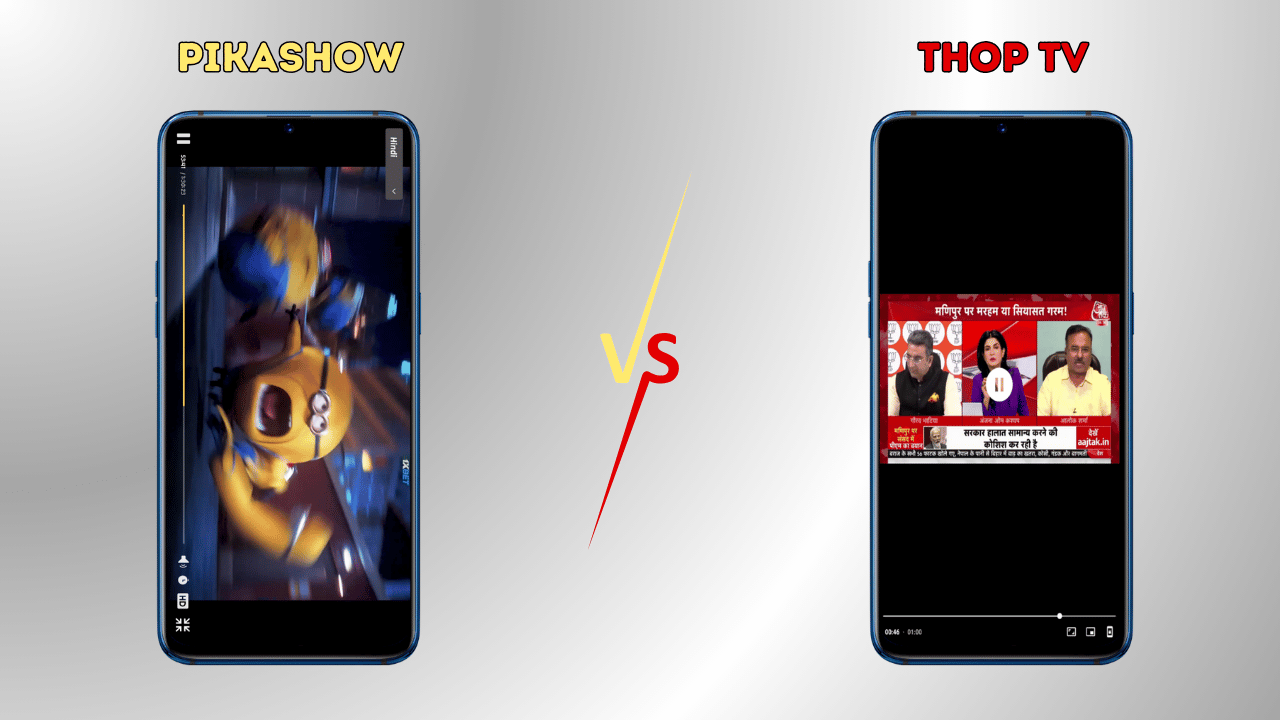 PikaShow vs. Thop TV: Offline Viewing